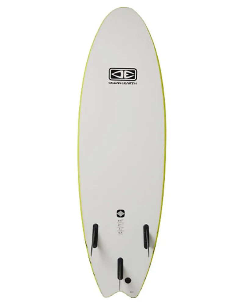 オーシャン＆アース O&E EZI-RIDER SOFTBOARD 7'6 LIME Soft Board | Ezi-Rider 7'6